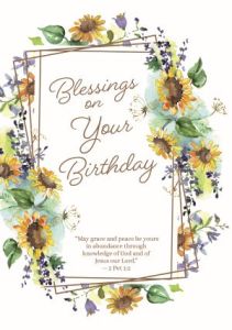 Blessings on Your Birthday Enrollment Card