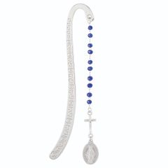 Faceted Sapphire Rosary Bookmark
