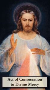 Consecration to Divine Mercy Prayer Card