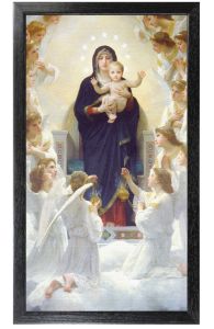 Queen of The Angels, Canvas Image, 10 x 18 Black Frame
