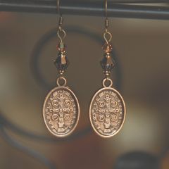 Vintage Style St. Benedict Earrings
