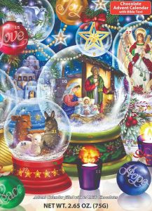 Nativity Snow Globes Chocolate Advent Calendar
