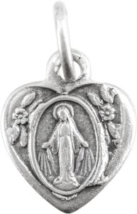 Heart-shaped Miraculous Medal