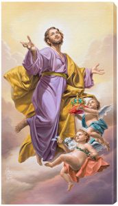 St. Joseph Assumed into Heaven Canvas Print