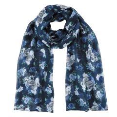 Floral Miraculous Medal Scarf