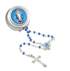 Miraculous Medal Rosary with Case