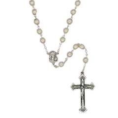 Madonna and Child Pearl Rosary