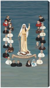 The 26 Champions of the Rosary 10 x 18 Canvas, Gallery Wrap
