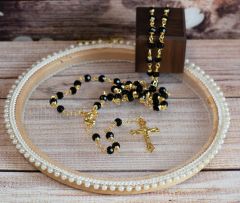 Rosary with Black Beads