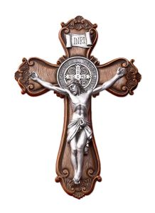 St Benedict Ornate Wall Crucifix