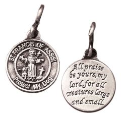 St. Francis of Assisi Protect My Dog Medal