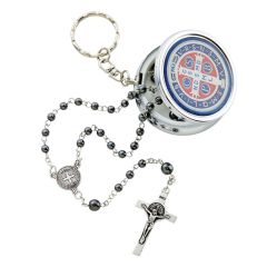 St. Benedict Rosary with Key Chain Case