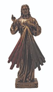 Gold Divine Mercy Statue