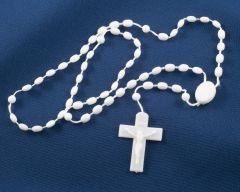 White plastic Rosary
