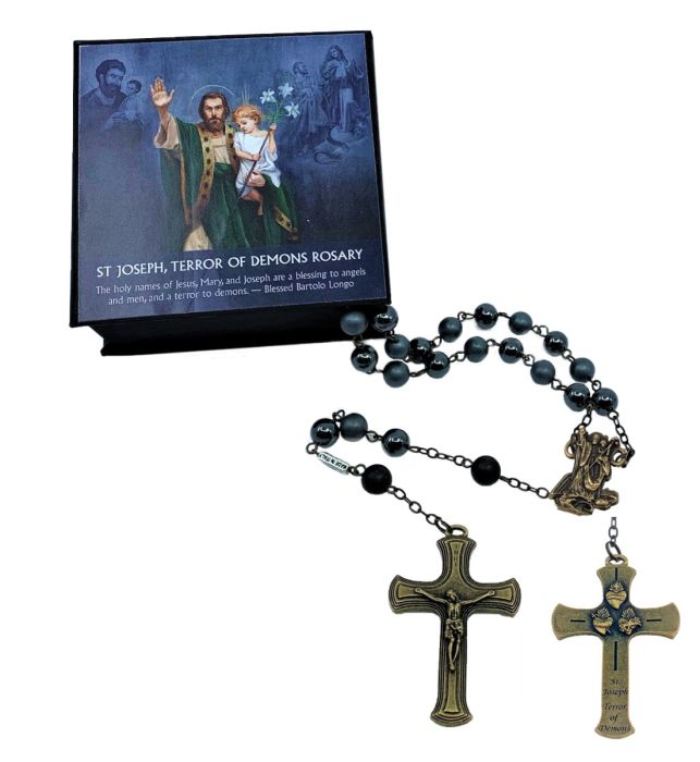 Handmade Wooden Rosary - Terror of Demons Design